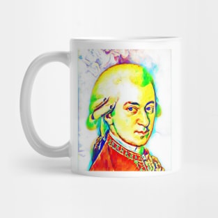 Wolfgang Amadeus Mozart Colourful Portrait | Wolfgang Amadeus Mozart Artwork 6 Mug